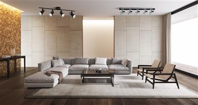 Kennerleigh 4Lt Spotlight Split-bar - Black - Comet Lighting