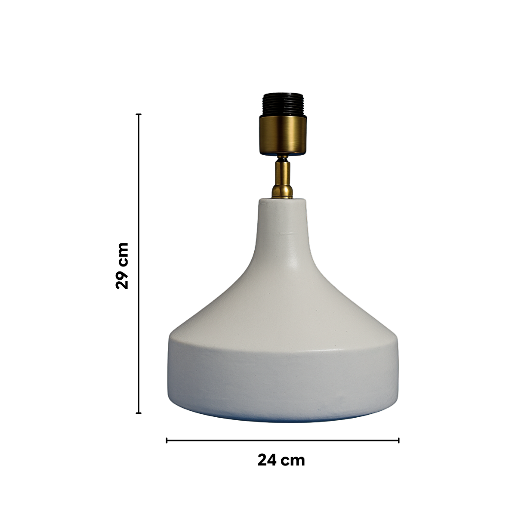 AARTIN Franklin Ceramic Table Lamp - White ( Base Only )