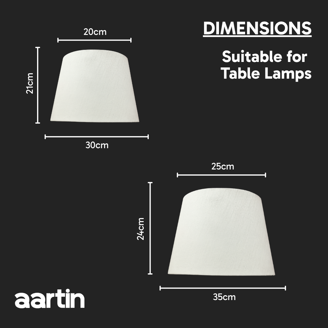 AARTIN STRAIGHT EMPIRE ROLLED LAMPSHADE IN IVORY SILK