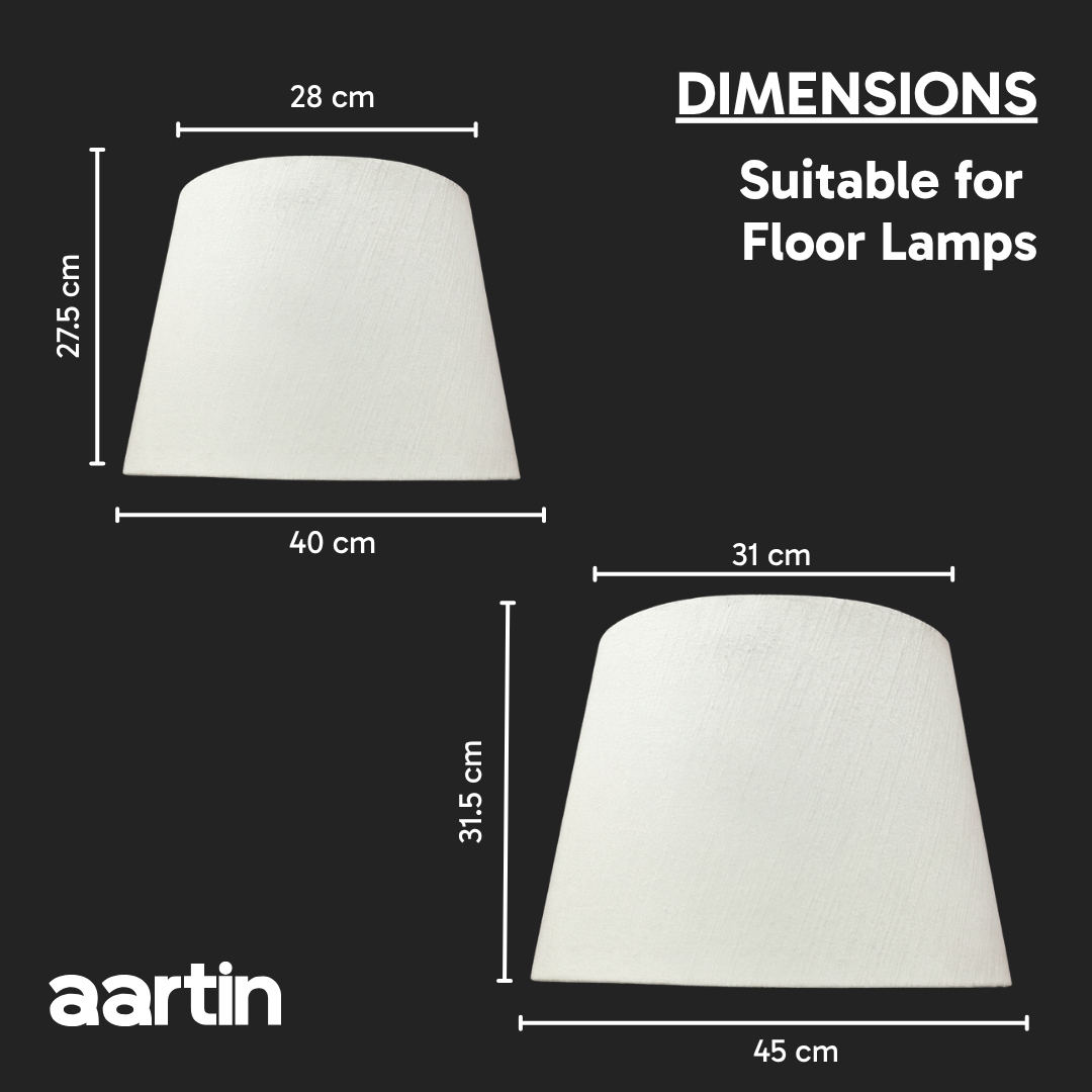 AARTIN STRAIGHT EMPIRE ROLLED LAMPSHADE IN IVORY SILK