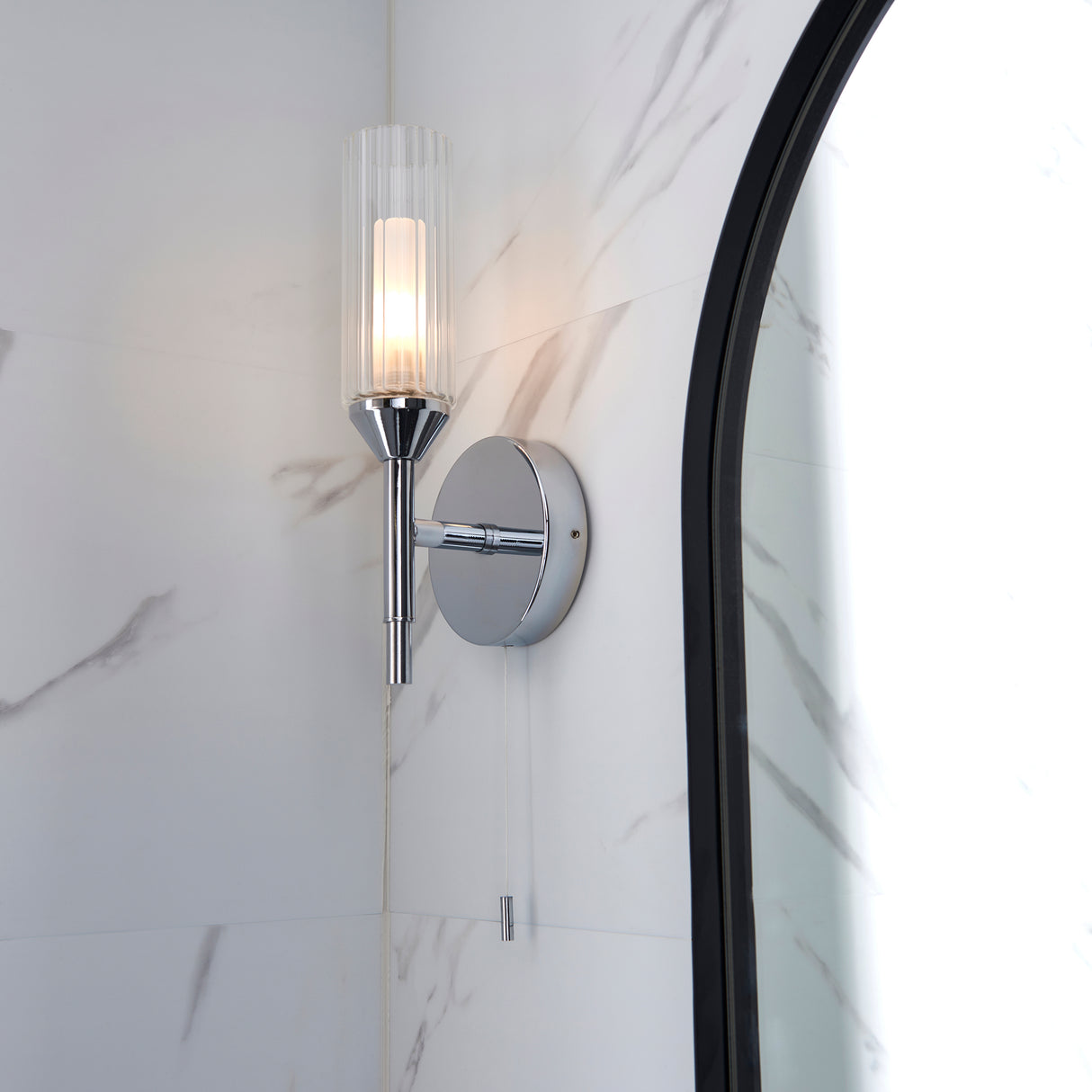 Wensum Wall Light Chrome - Comet Lighting