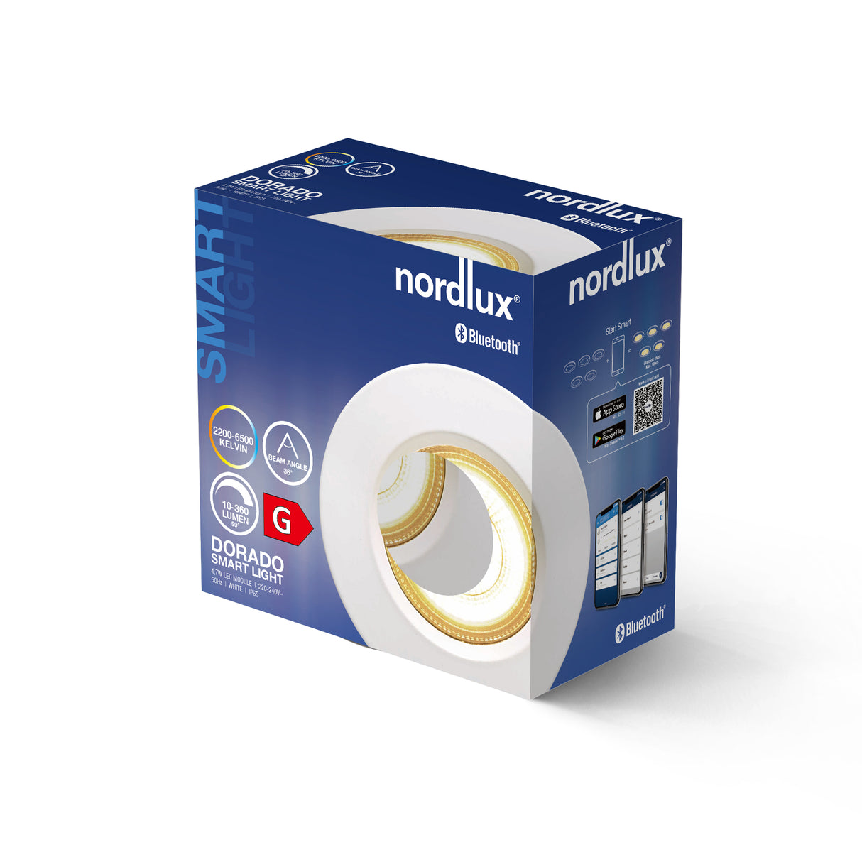 Nordlux Dorado Smart Light 1-Kit White - Comet Lighting
