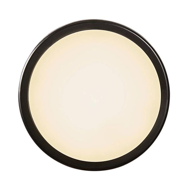Nordlux Cuba Bright Round Outdoor Wall/Ceiling Light Black/Opal