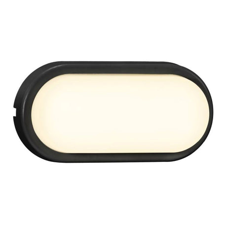 Nordlux Cuba Bright Oval Outdoor Wall/Ceiling Light Black/Opal