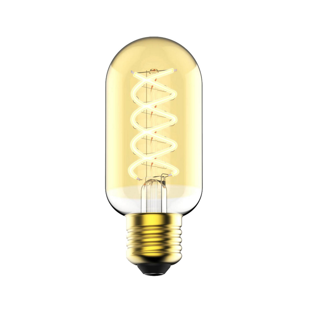 Deco E27 | T45 Spiral | Dim | 2200 Kelvin | 400 Lumen | Light Bulb | Gold colour - Comet Lighting