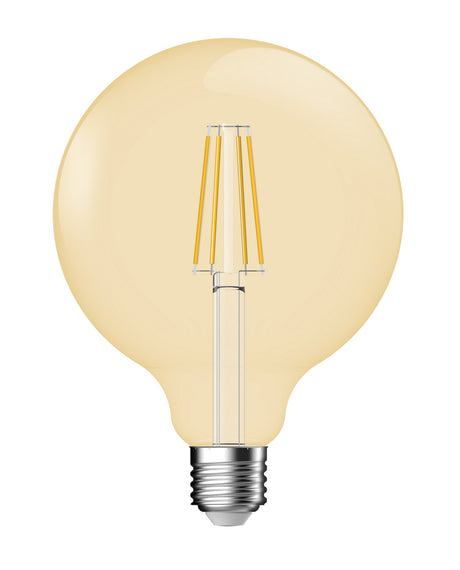 Deco E27 | G95 | Dim | 2500 Kelvin | 400 Lumen | Light Bulb | Gold colour - Comet Lighting