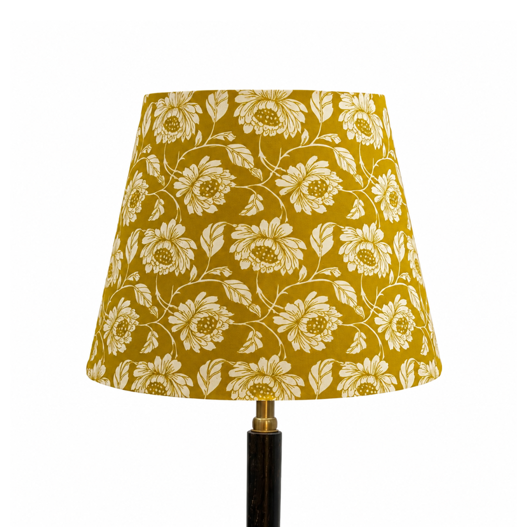 AARTIN 45 CM Golden Petals Cotton Lampshade - Straight Empire ( Shade Only )