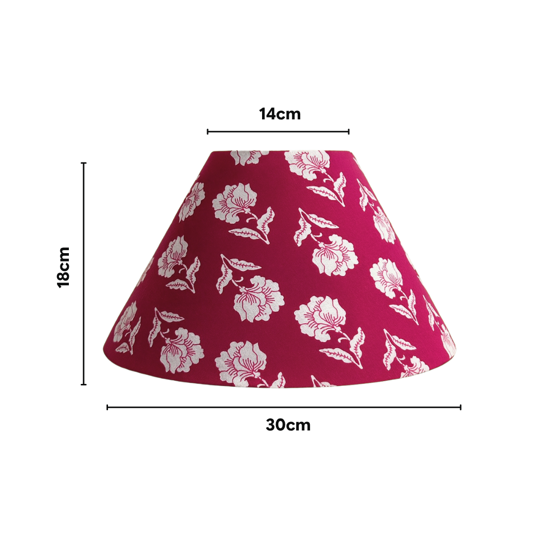 AARTIN Fable Wood Table Lamp With Cherry Blossom Lampshade