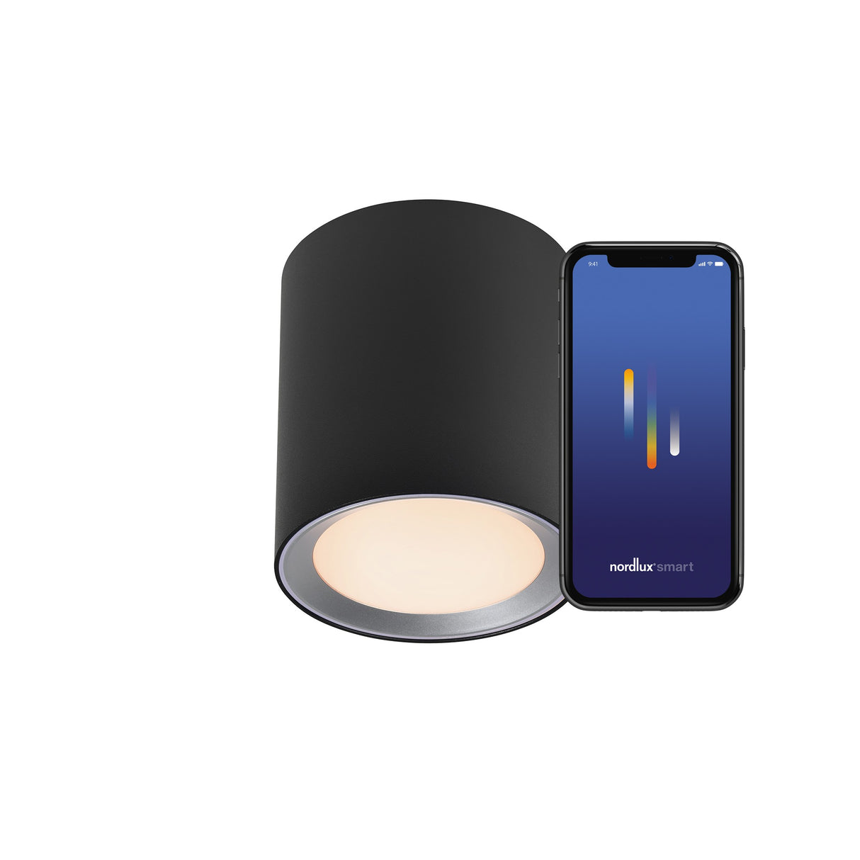 Nordlux Landon Smart Long Ceiling light Black - Comet Lighting