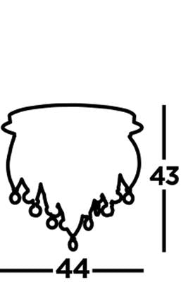 Spindle 6Lt LED Remote Control Flush - Chrome & Glass - Comet Lighting