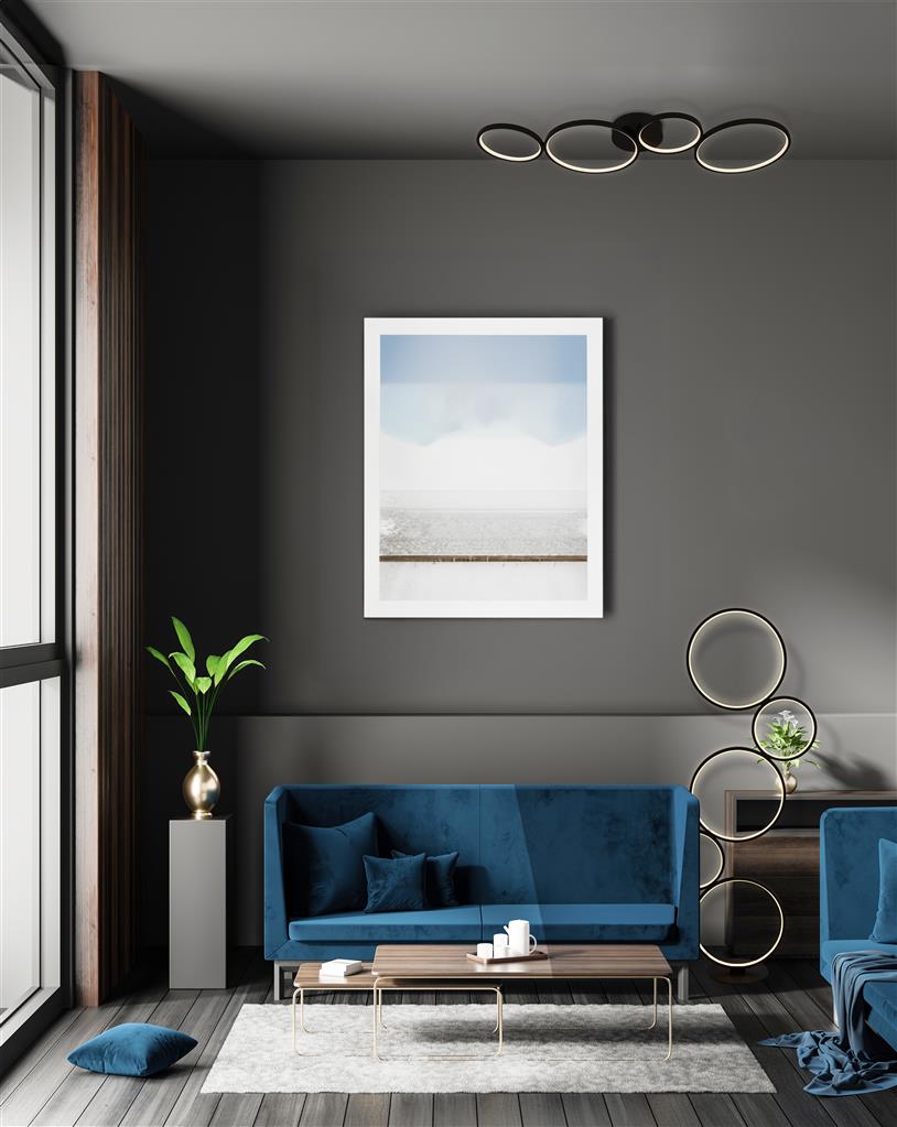 Ermington 5Lt LED Floor Lamp Black - Comet Lighting