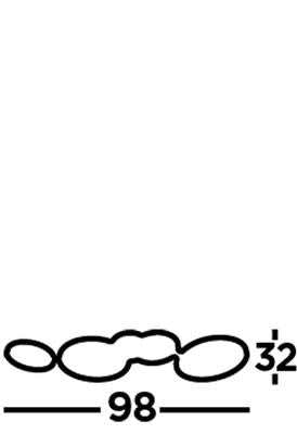 Ermington 4Lt LED Flush Ceiling Light Black - Comet Lighting