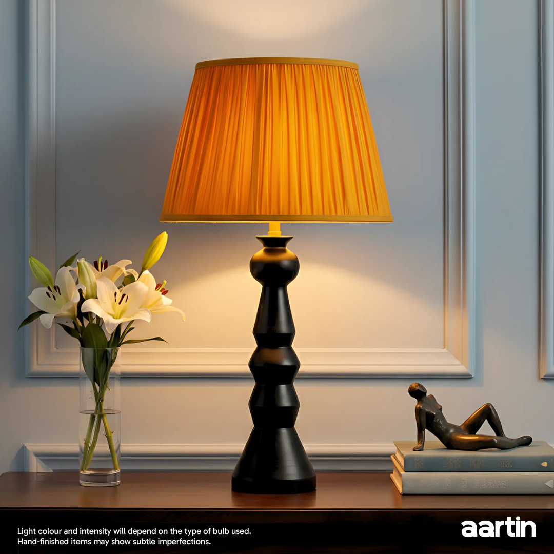 AARTIN FENIX TABLE LAMP IN WOOD WITH EBONY FINISH (BASE ONLY)