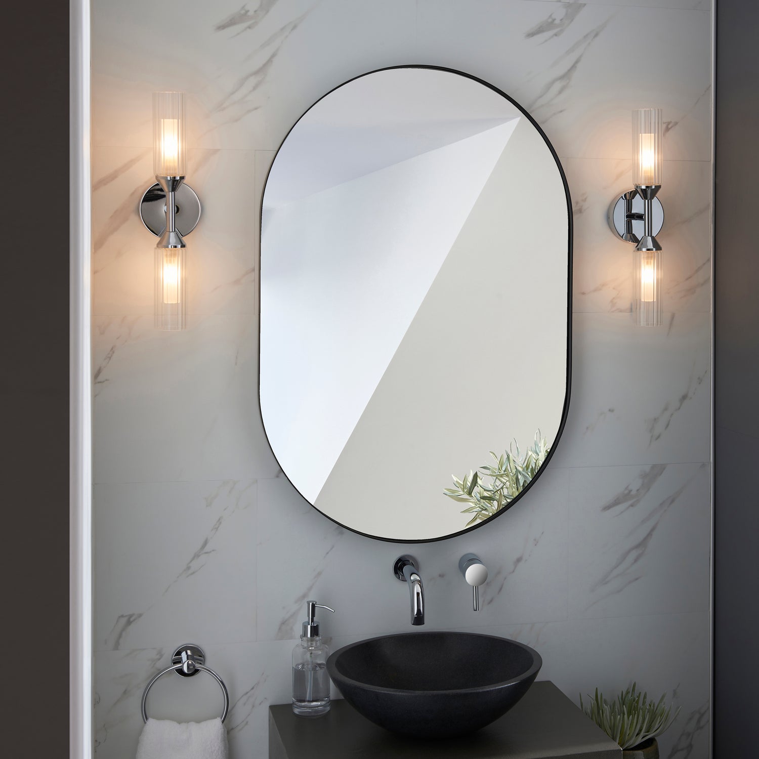 Wensum 2Lt Wall Light Chrome - Comet Lighting
