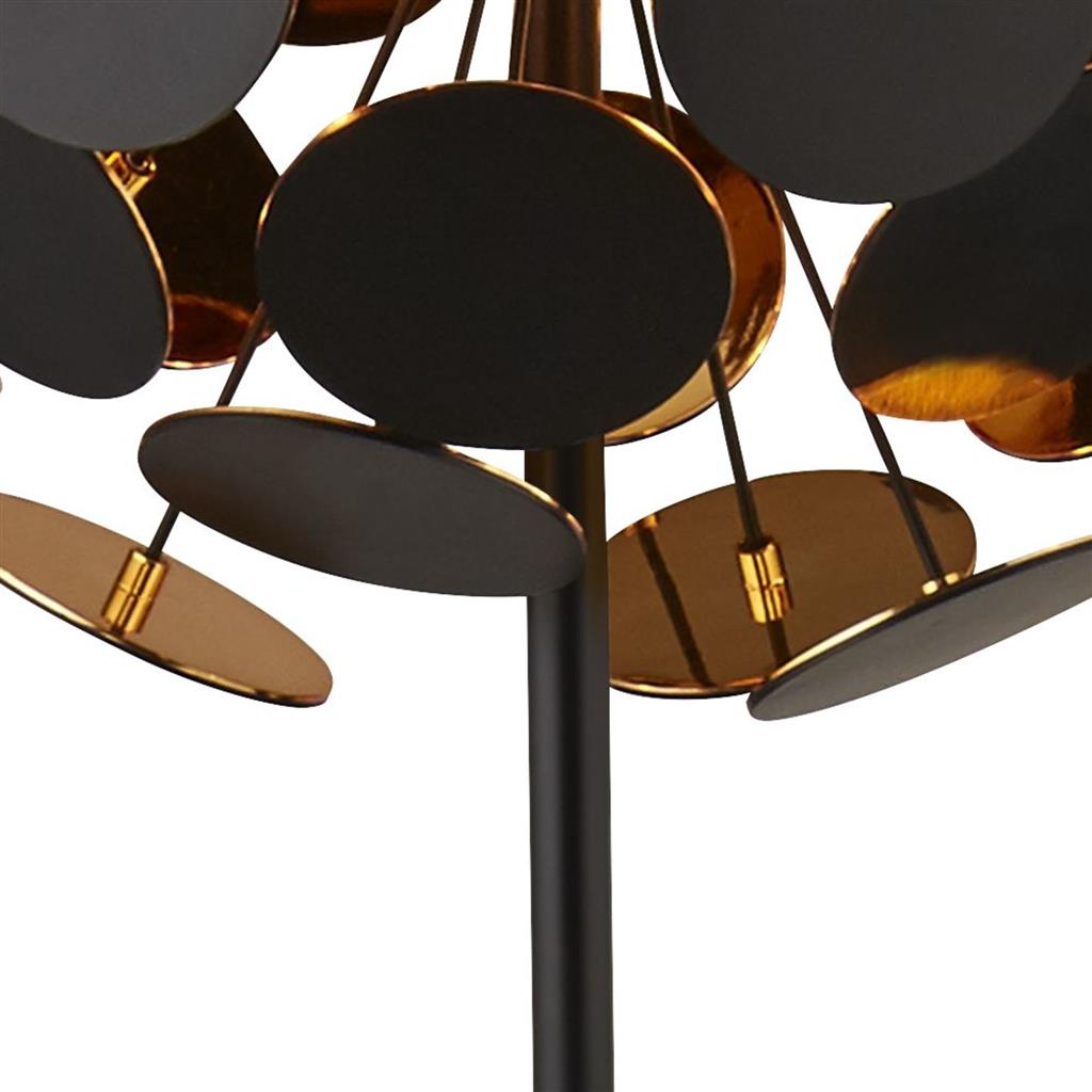 Gappah 3Lt Table Lamp Black/Gold - Comet Lighting