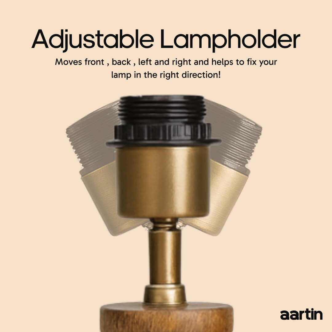 AARTIN JUNO FLOOR LAMP IN WOOD WITH DARK NATURAL WOOD FINISH (BASE ONLY)