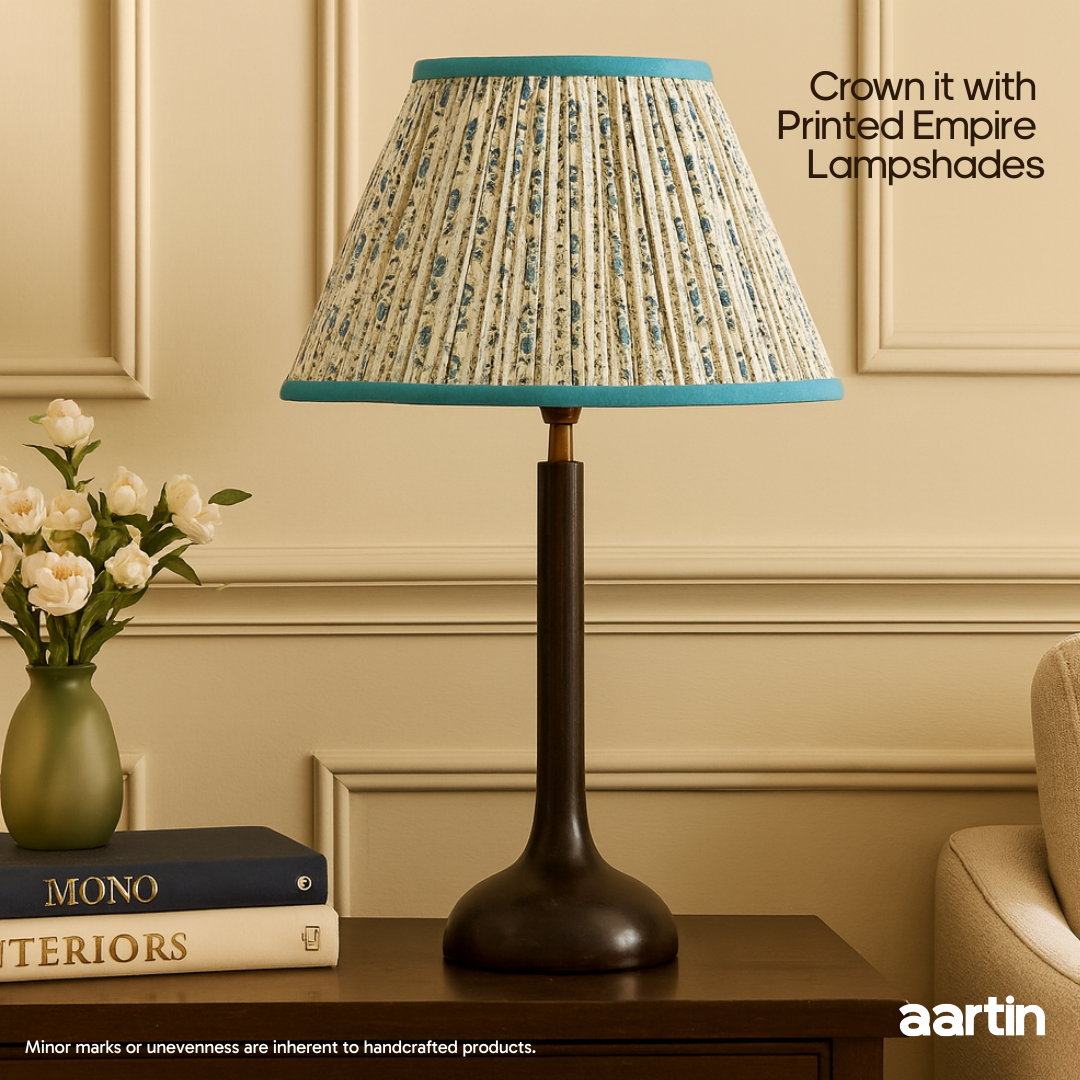 AARTIN PENNY TABLE LAMP IN WOOD WITH EBONY FINISH (BASE ONLY)