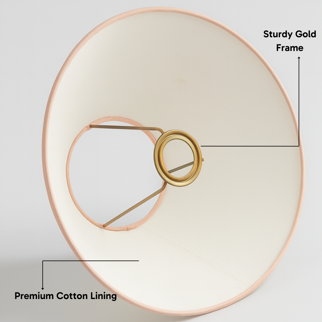 AARTIN EMPIRE ROLLED LAMPSHADE IN ORANGE SILK