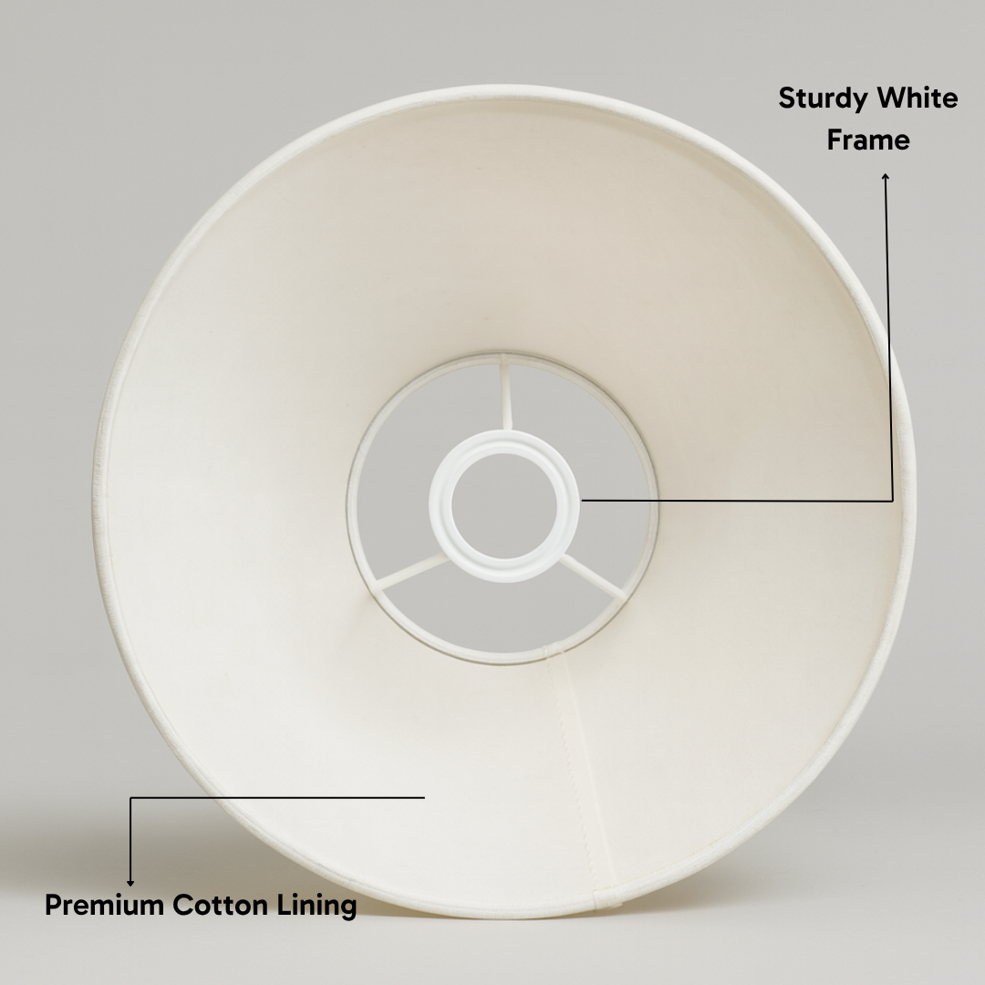 AARTIN 30 CM CHERRY BLOSSOM EMPIRE ROLLED LAMPSHADE IN COTTON