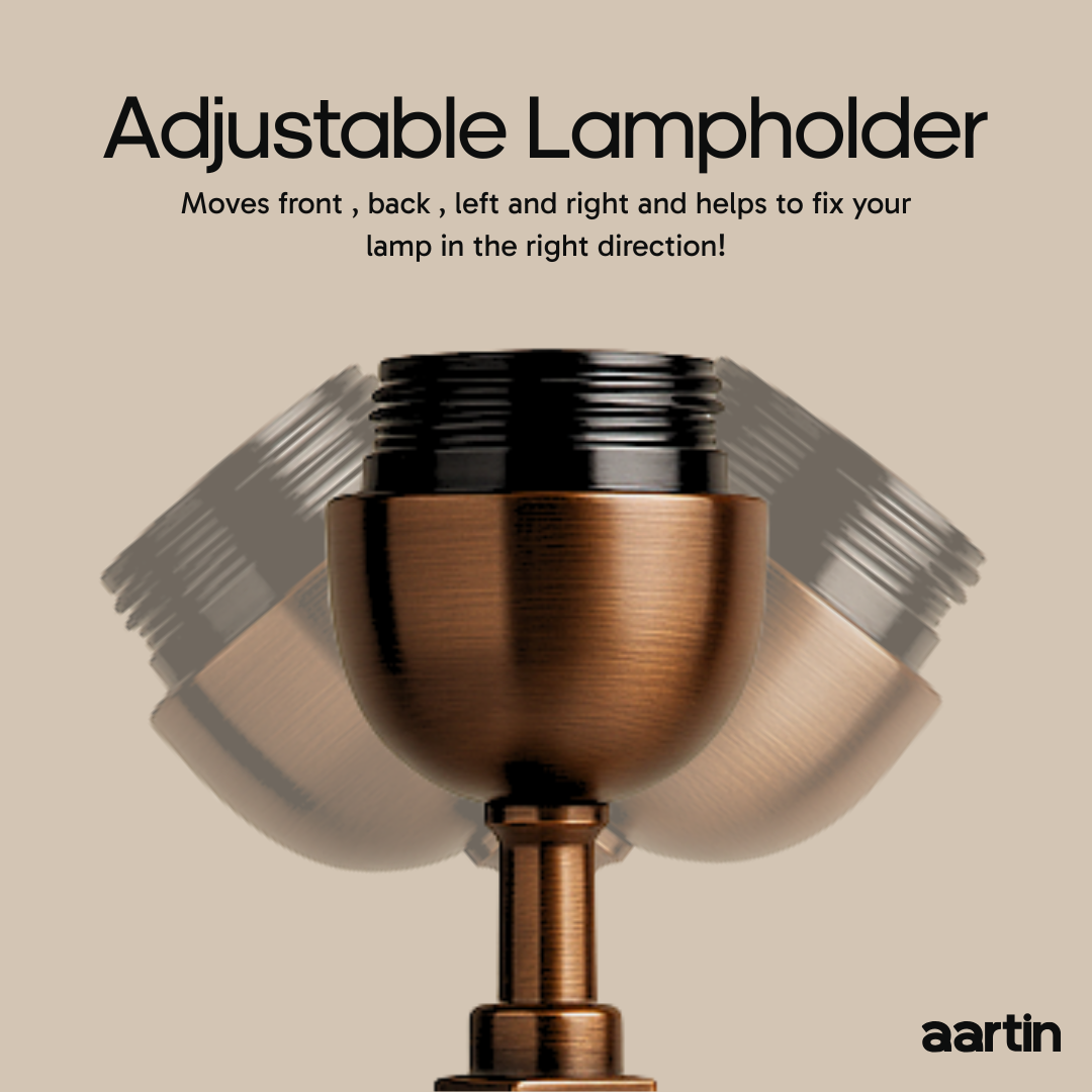 AARTIN AZURA TABLE LAMP IN ANTIQUE BRONZE (BASE ONLY)