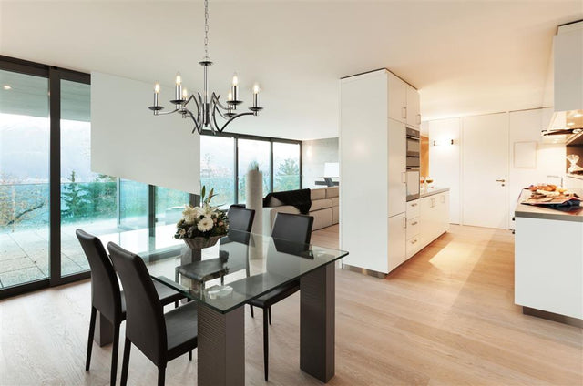 Colaton 6Lt Pendant Ceiling Light Chrome - Comet Lighting