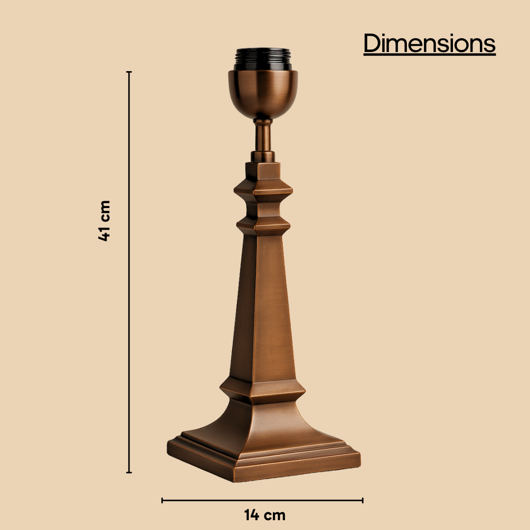 AARTIN AZURA TABLE LAMP IN ANTIQUE BRONZE (BASE ONLY)