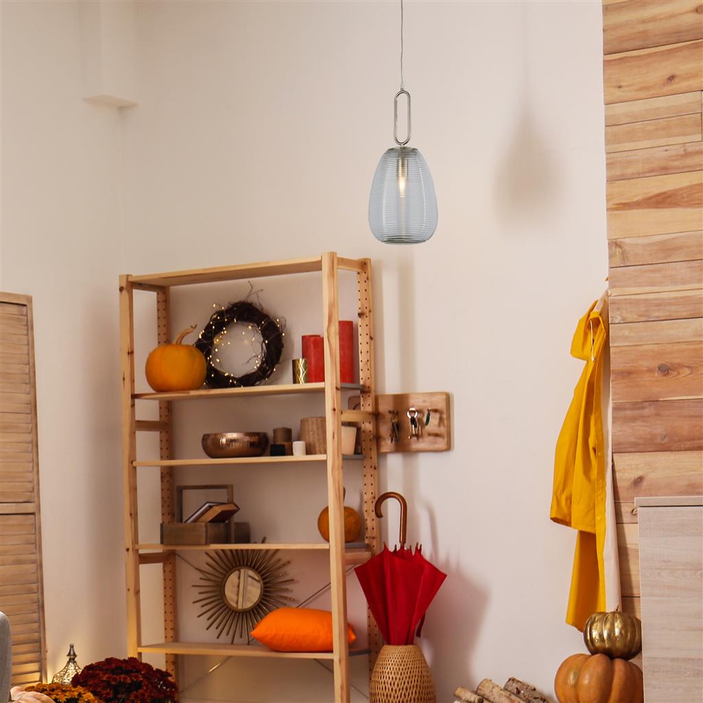 Combe 1Lt Pendant Ceiling Light Black - Comet Lighting