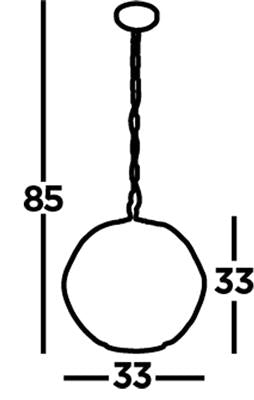 Culm 1Lt Pendant Ceiling Light Black/Gold - Comet Lighting