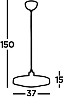 Aish LED Pendant Ceiling Light Gold - Comet Lighting