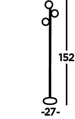Circa 3Lt Floor Lamp Chrome - Comet Lighting