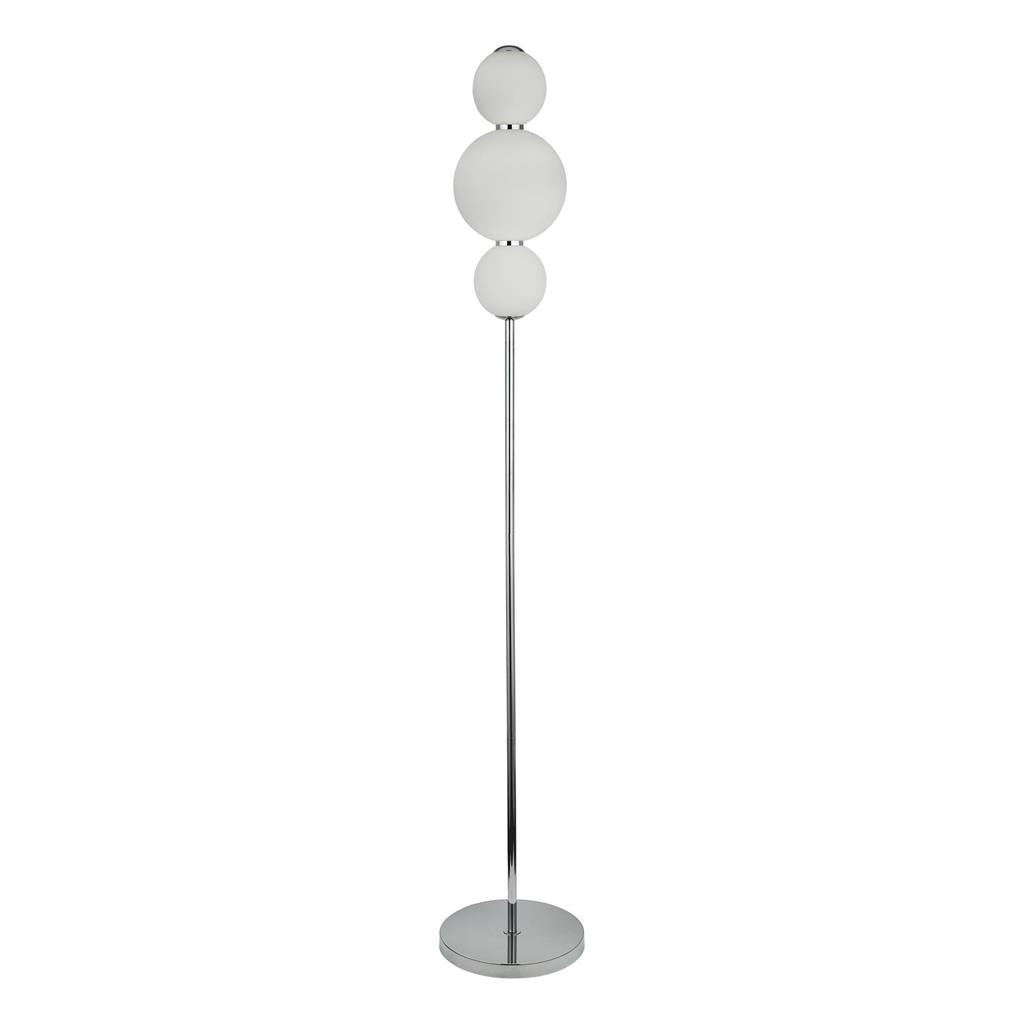 Exton 3lt LED Floor Lamp Chrome - Comet Lighting