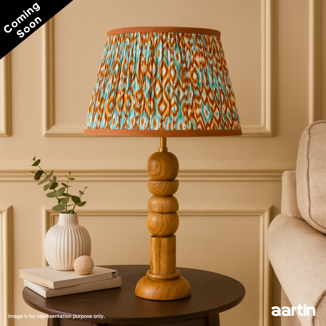 AARTIN SOLACE TABLE LAMP IN WOOD WITH NATURAL WOOD FINISH(BASE ONLY)