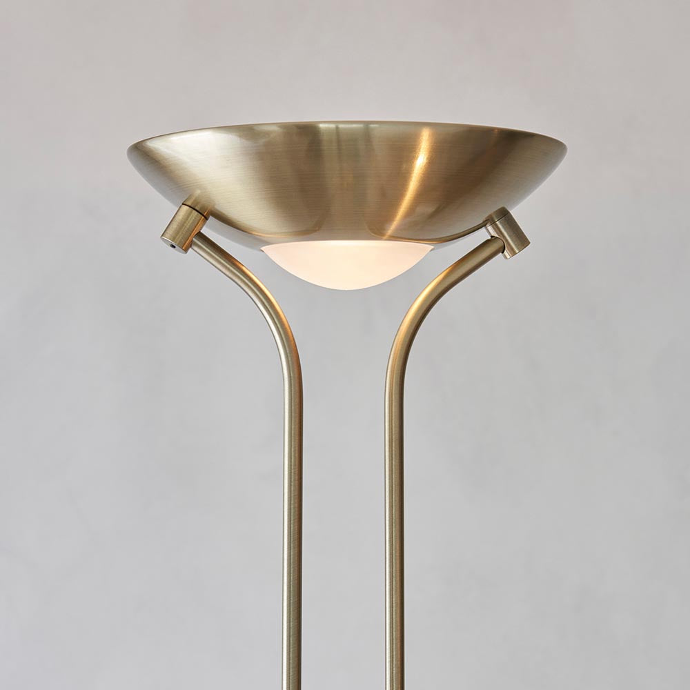 Rome Mother & Child Task Floor Lamp Antique Nickel - Comet Lighting