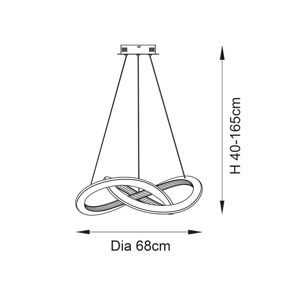 Bann LED Pendant Ceiling Light Textured Black - Comet Lighting