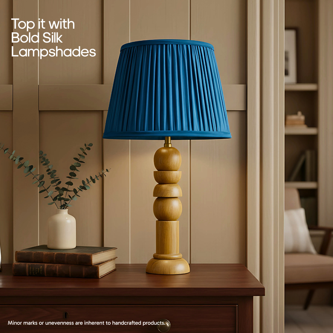 AARTIN SOLACE TABLE LAMP IN WOOD WITH NATURAL WOOD FINISH(BASE ONLY)