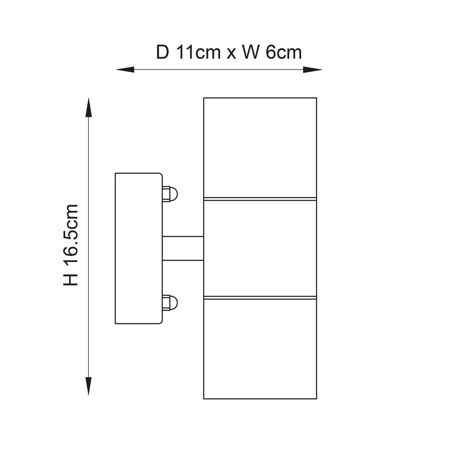 Canon 2-Light Outdoor Wall Light - Comet Lighting