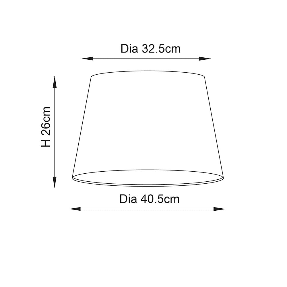 Cici 40cm Grey linen mix fabric