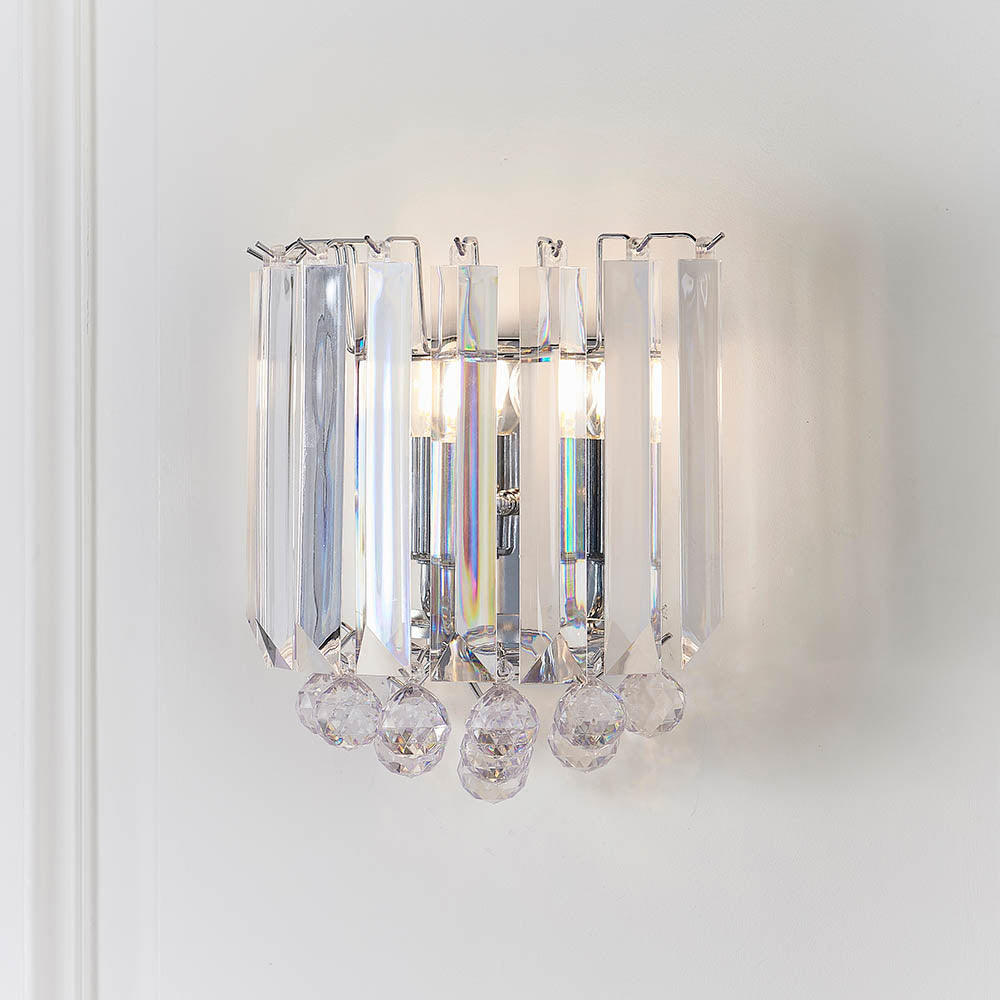 Fargo 2-Light Flush Ceiling Light Chrome - Comet Lighting