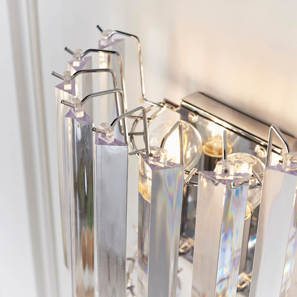 Fargo 2-Light Flush Ceiling Light Chrome - Comet Lighting