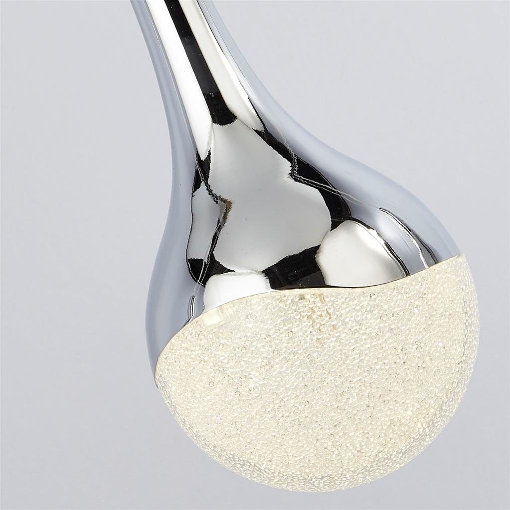 Marwood 5Lt LED Bar Pendant Ceiling Light Chrome - Comet Lighting