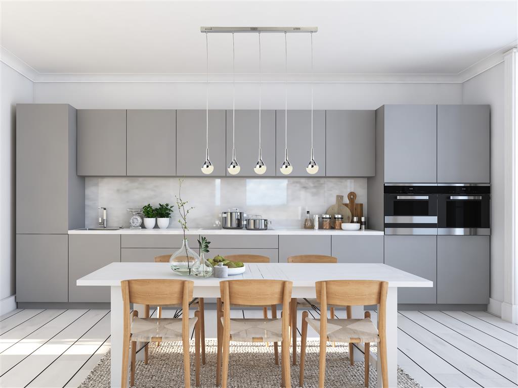 Marwood 5Lt LED Bar Pendant Ceiling Light Chrome - Comet Lighting