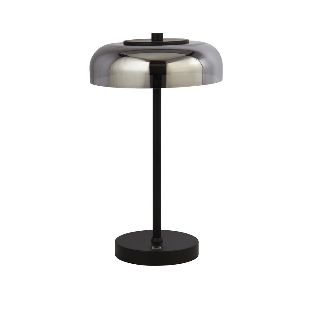 Branscombe 1lt LED Table Lamp Matt Black - Comet Lighting