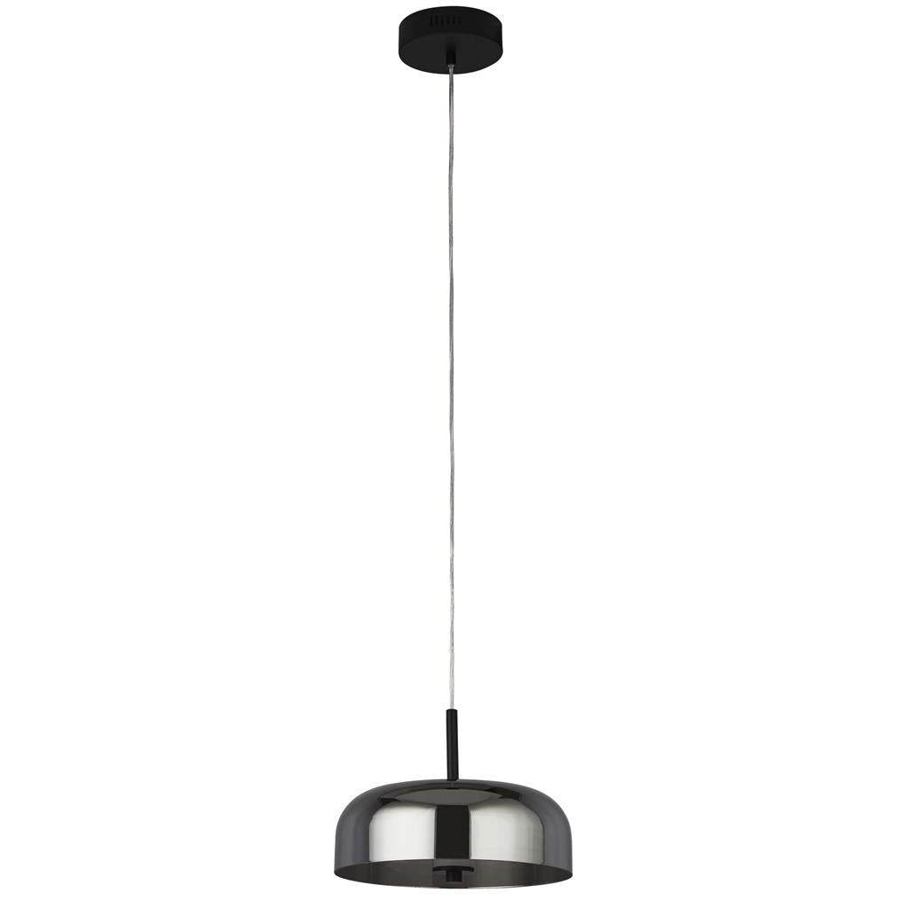 Branscombe 1Lt LED Pendant Ceiling Light Matt Black - Comet Lighting