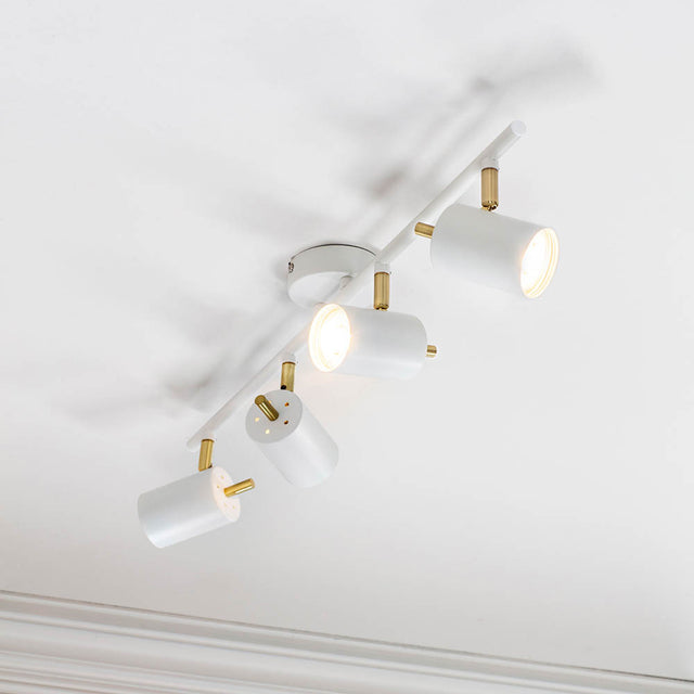 Gull 4-Light Bar Matt White - Comet Lighting