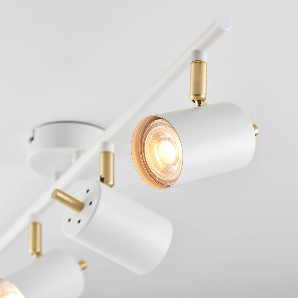 Gull 4-Light Bar Matt White - Comet Lighting