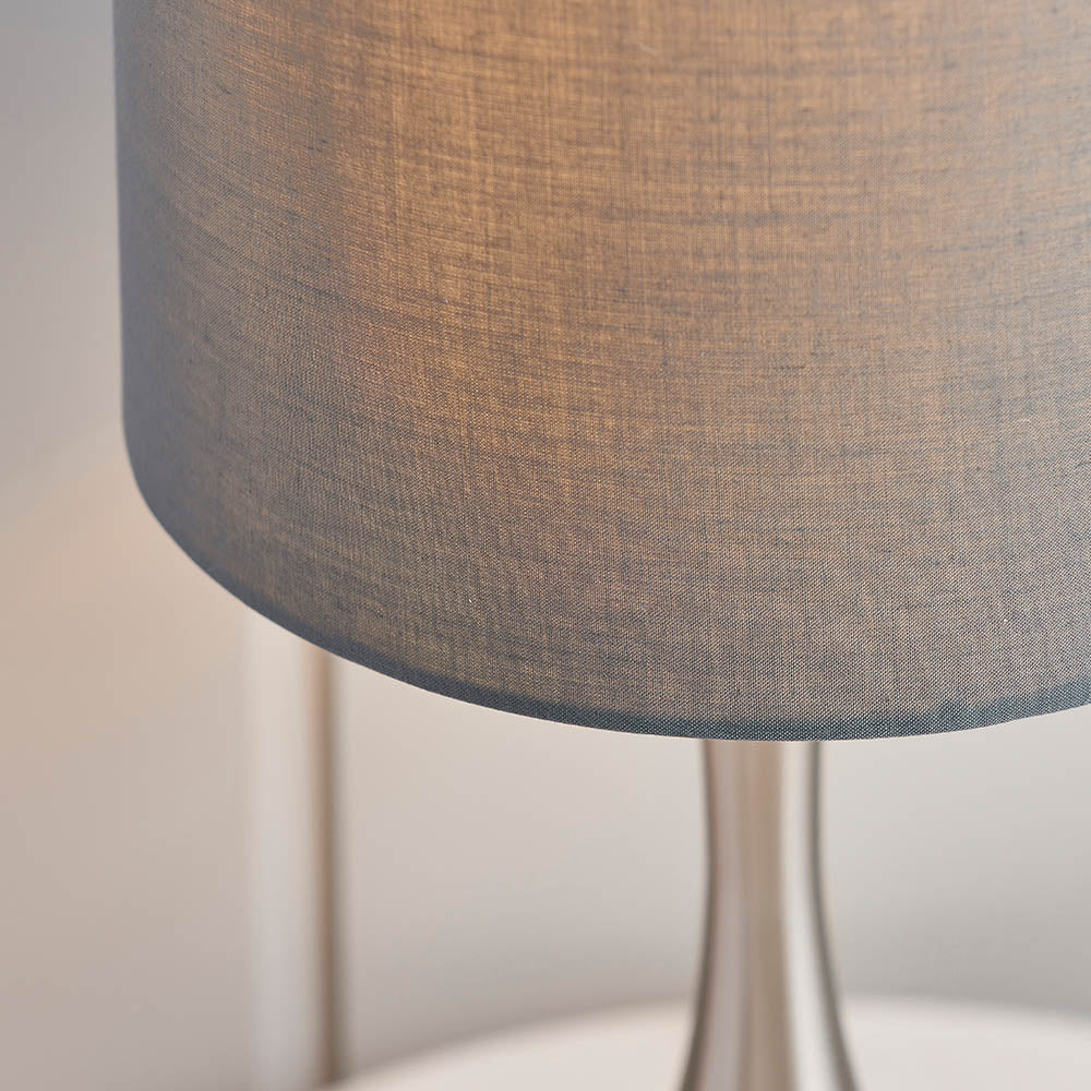 Piccadilly Touch Table Lamp Satin Nickel - Comet Lighting