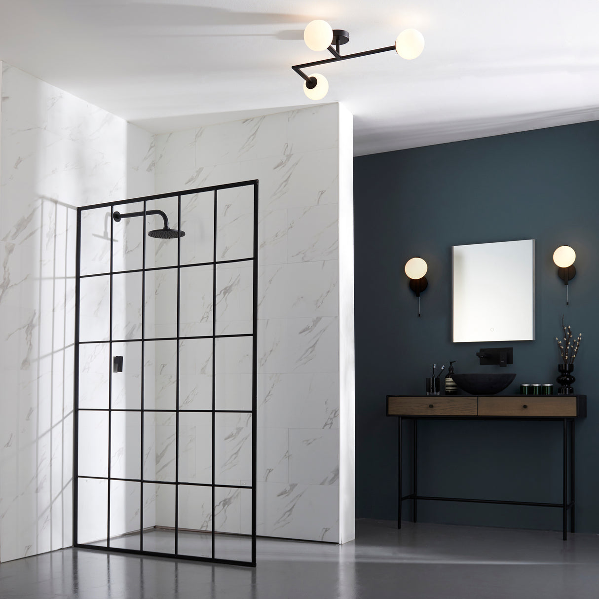 Skeena Wall Light Matt Black - Comet Lighting
