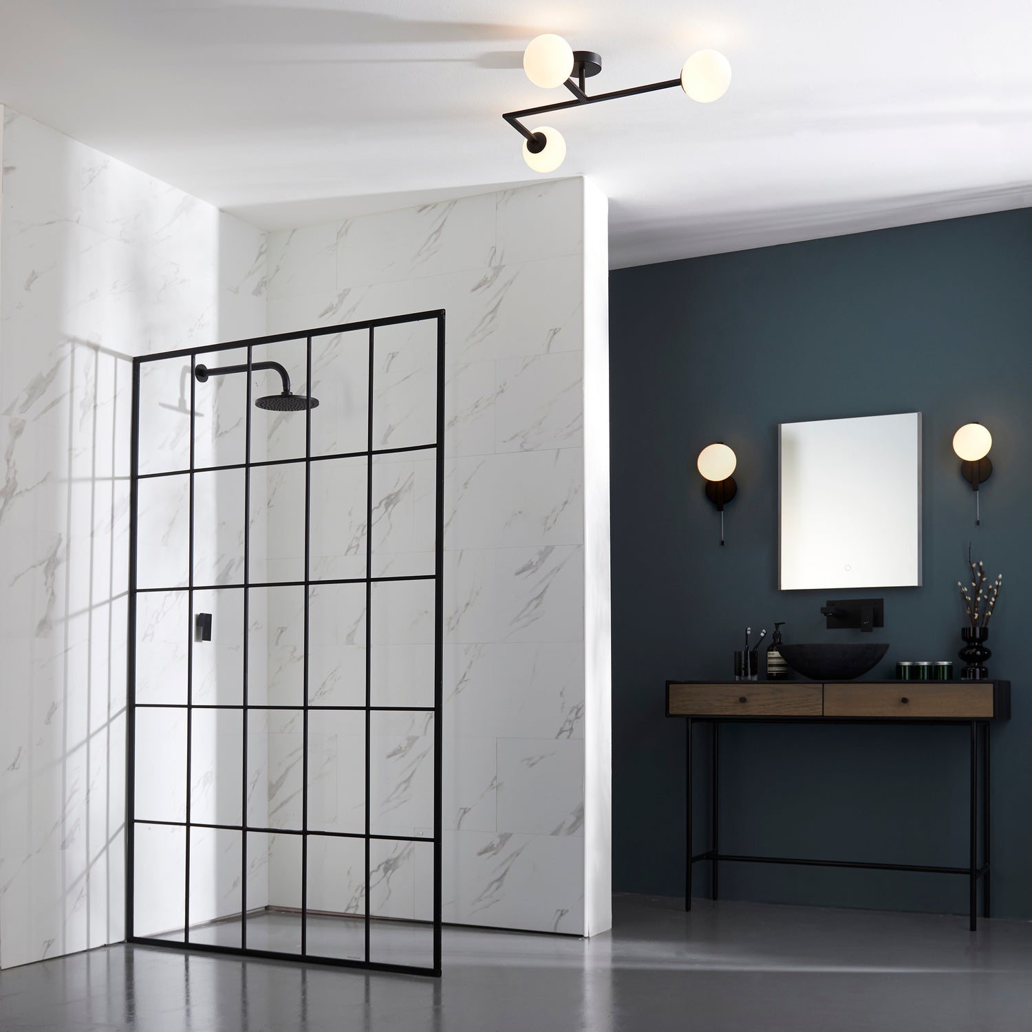 Skeena Wall Light Matt Black - Comet Lighting