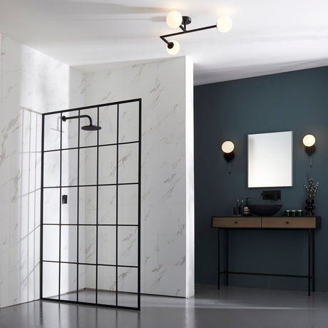Skeena Wall Light Matt Black - Comet Lighting
