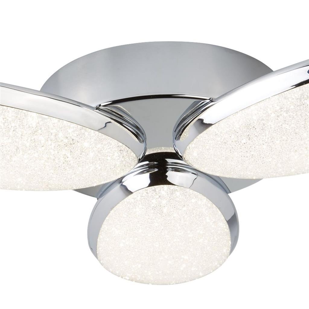 Frenchbeer 3lt LED Flush Ceiling Light - Chrome - Comet Lighting